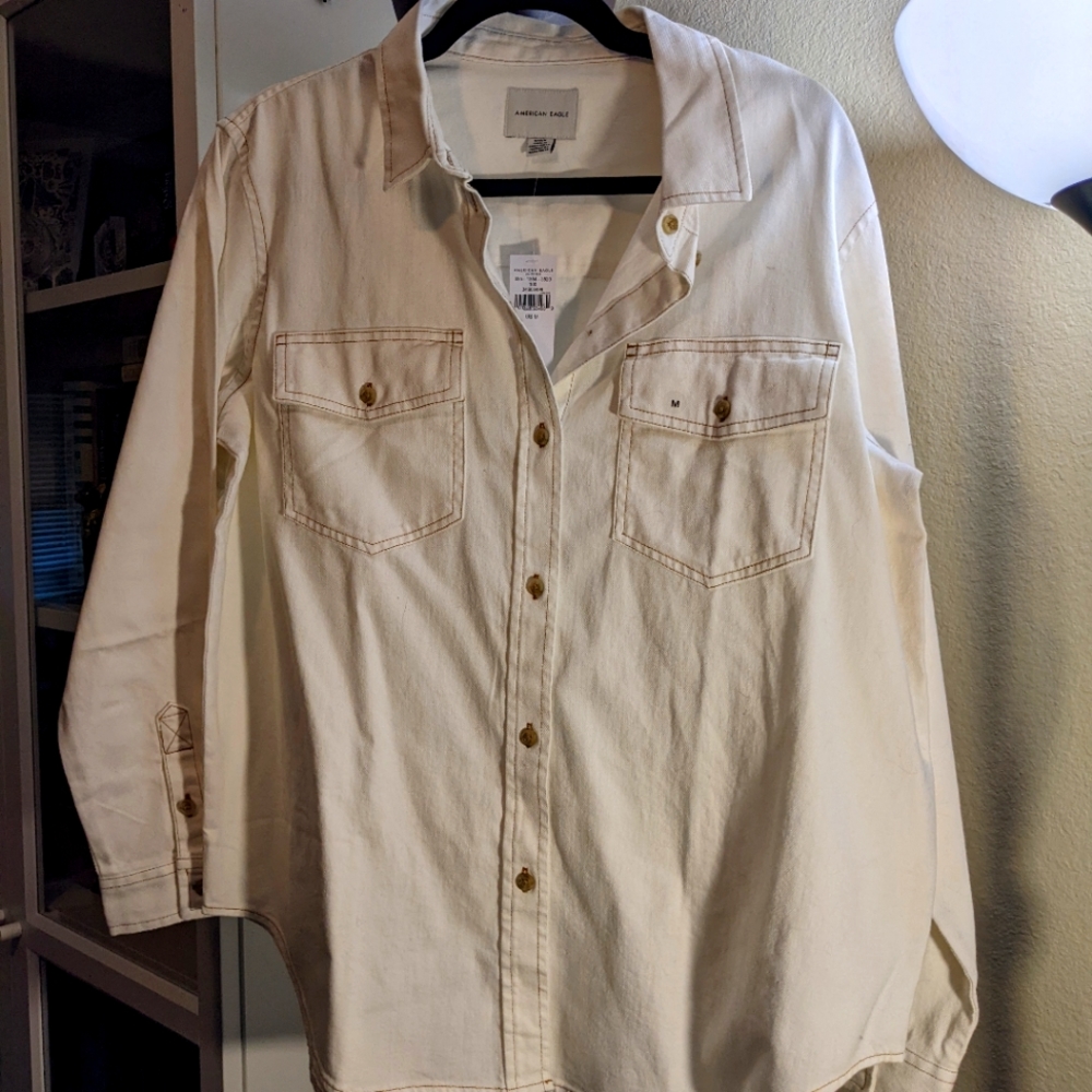 Oversized Western button up